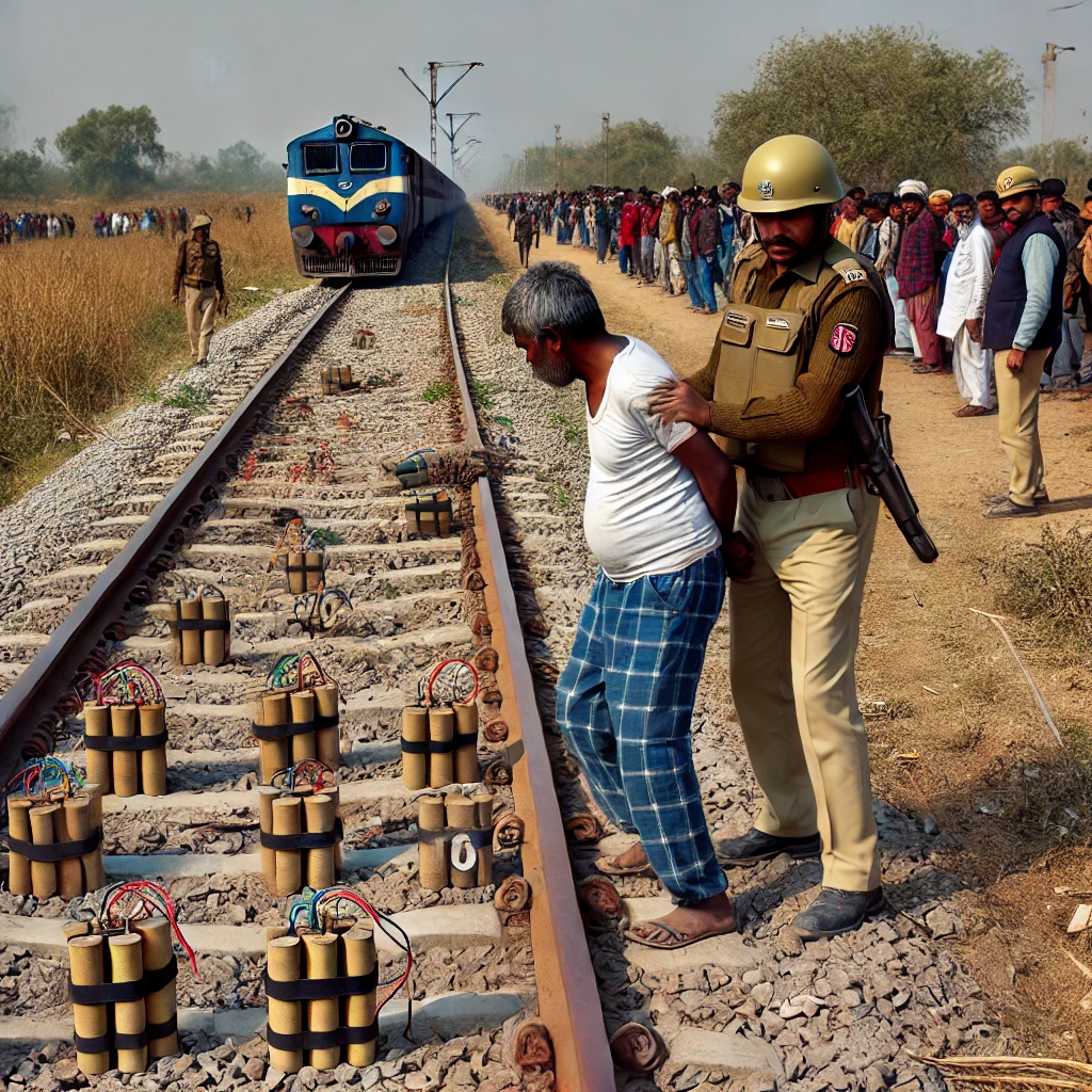 बुरहानपुर: रेलवे ट्रैक पर 10 डेटोनेटर लगाने वाला साबिर गिरफ्तार, उगले राज