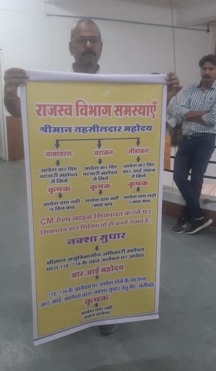 नामांतरण-सीमांकन कैसे होता है, राजस्व विभाग पर बनाया किसान का Poster Viral