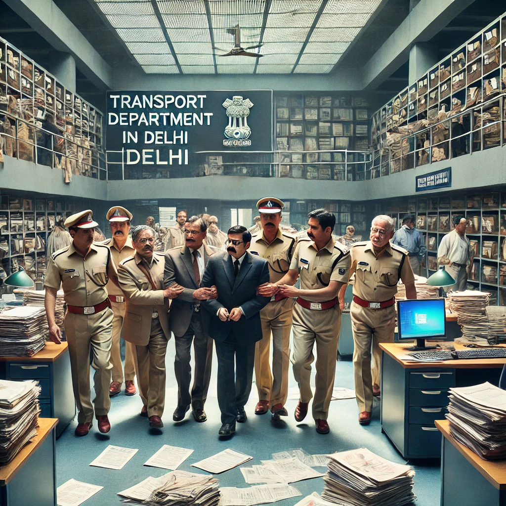 दिल्ली में सरकार बदलते ही परिवहन विभाग के छह अधिकारी गिरफ्तार