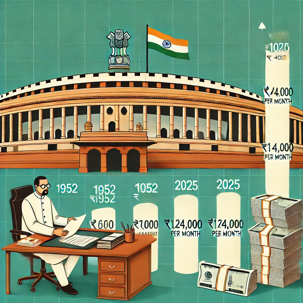 सांसदों के वेतन में 24% वृद्धि: अब मासिक वेतन ₹1.24 लाख
