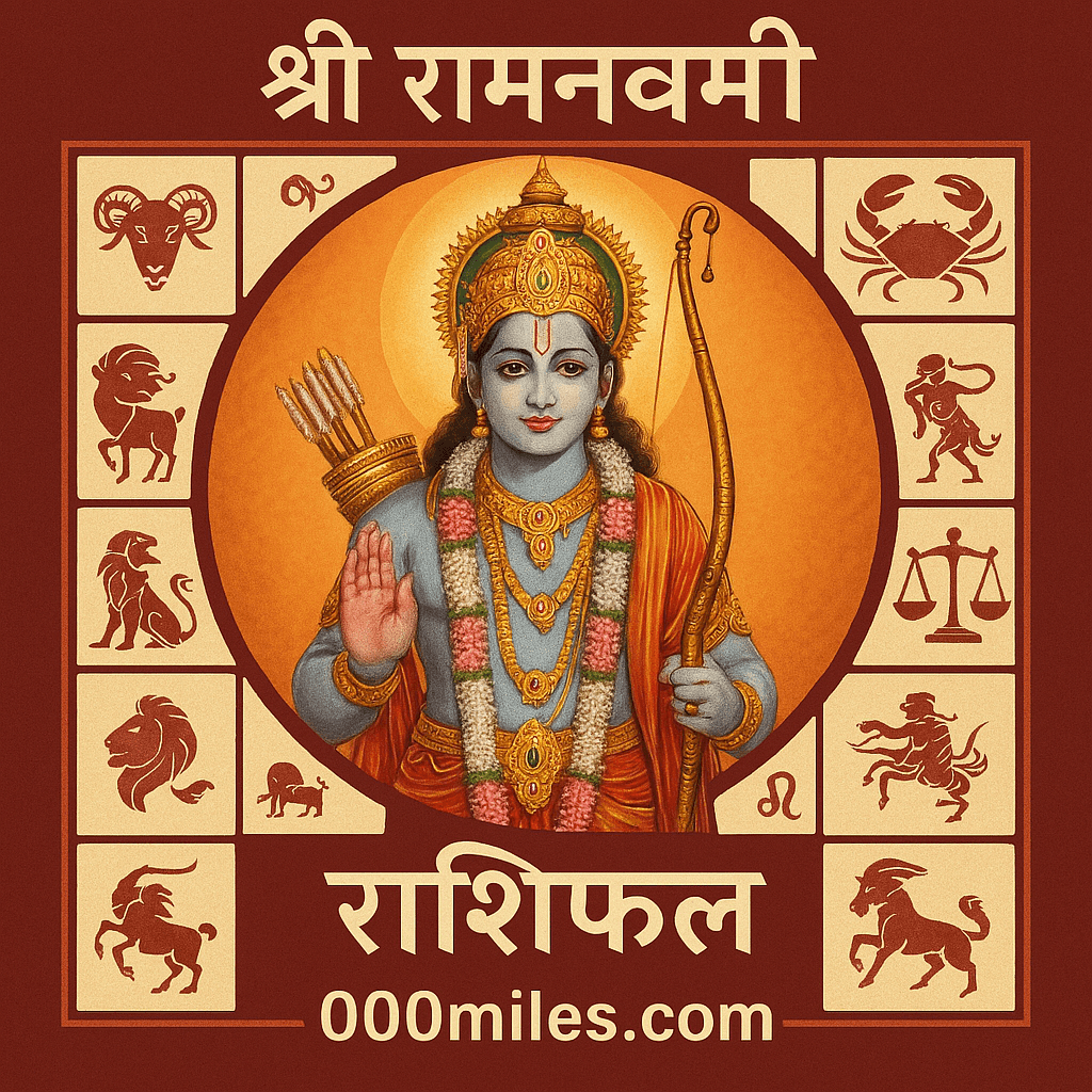नमस्ते! राम नवमी की हार्दिक शुभकामनाएं!आज 06 अप्रैल 2025 का राशि फल