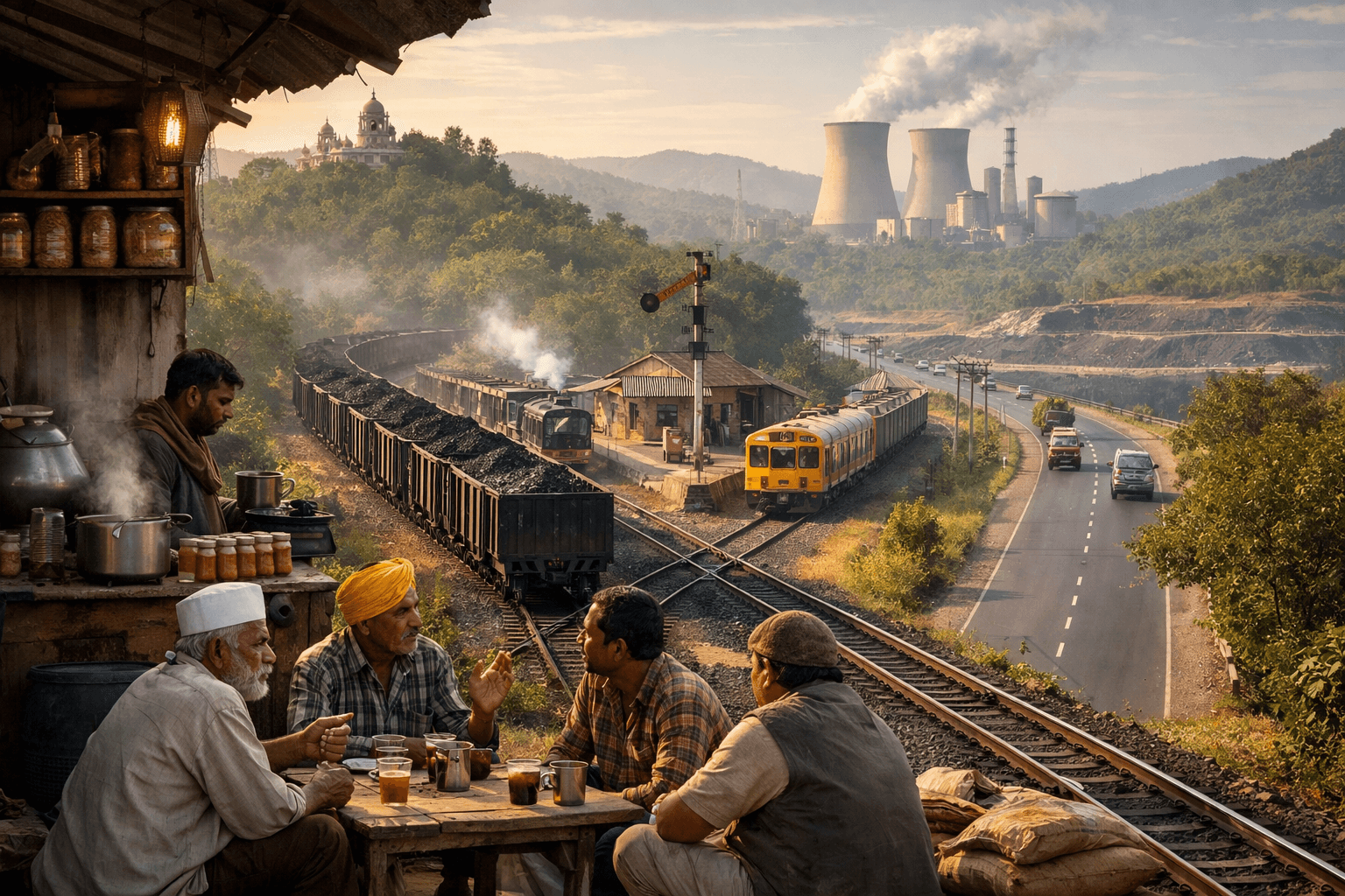 कक्का की चौपाल में बजट&nbsp; चाय की भाप, मालगाड़ी की गूंज और अनूपपुर की उम्मीदें