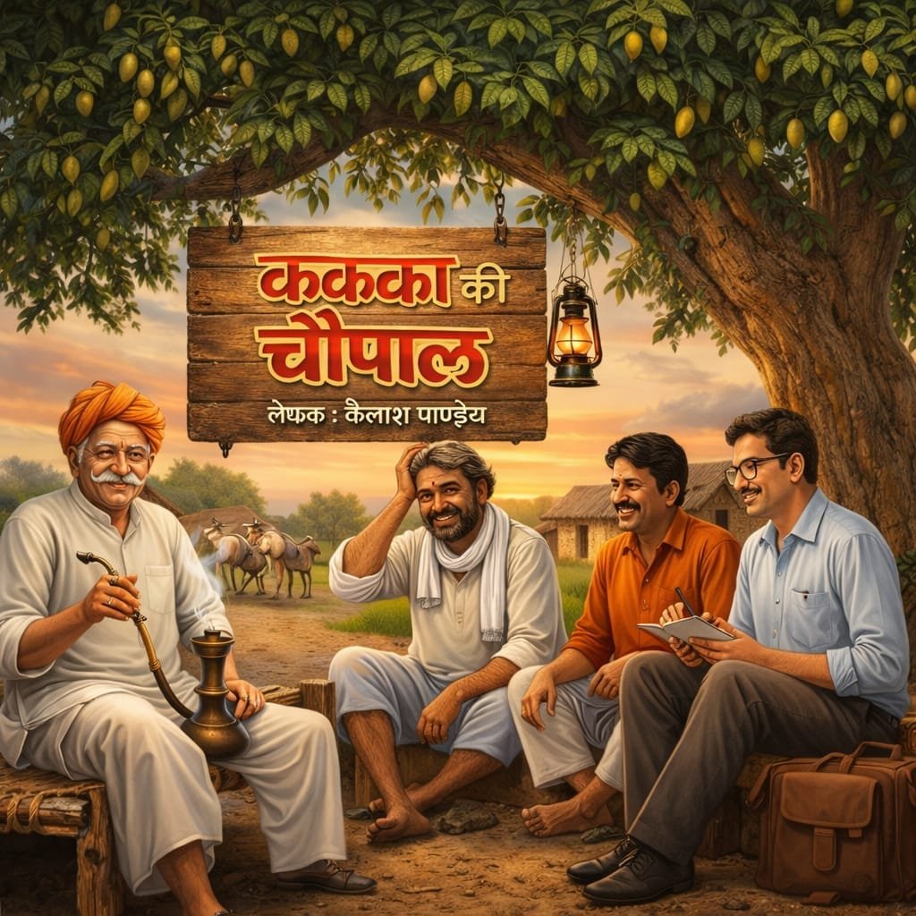 कक्का की चौपाल पदों की बरसात, विकास लापता घसीटा vs चौरंगी लाल की चौपाल में सियासत