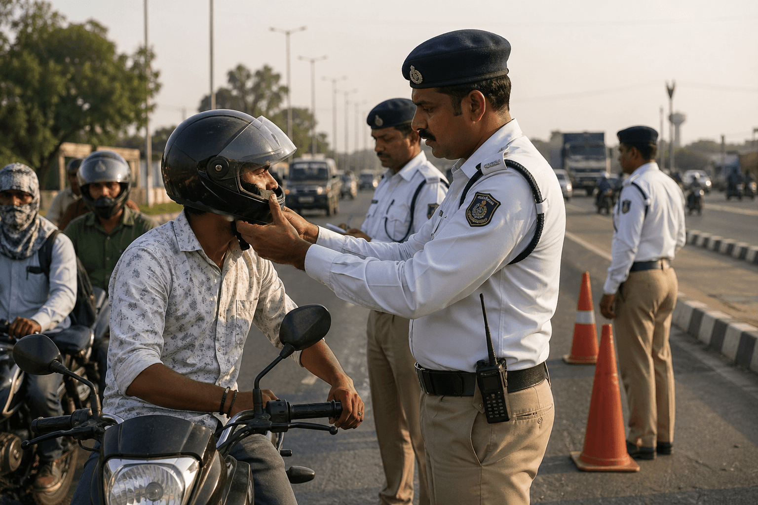 “हेलमेट या हाजिरी? हाईवे पर नियम कम, ‘रुकिए-रुकिए’ ज्यादा”